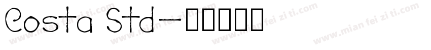 Costa Std字体转换